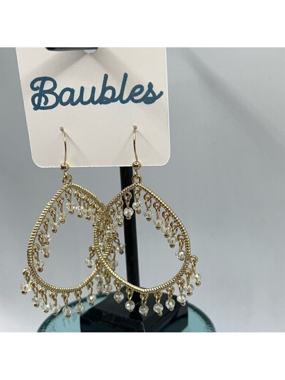 Baubles Gold Crystal Boho Dangle Earrings